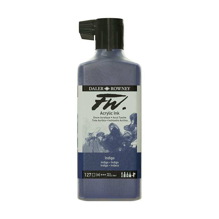 FW Acrylic Artists Ink 6oz Indigo