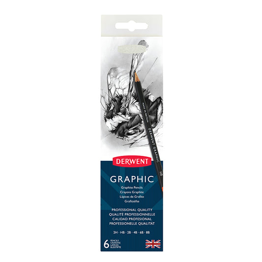 Derwent Graphic Pencil Tin Set of 6