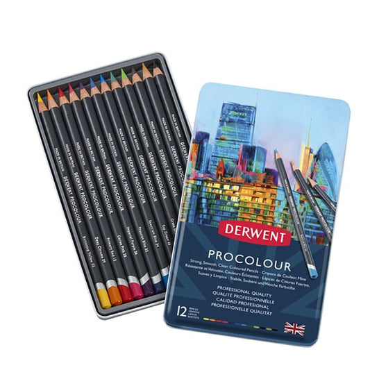 Derwent Procolour Pencil 12 Pencil Tin Set