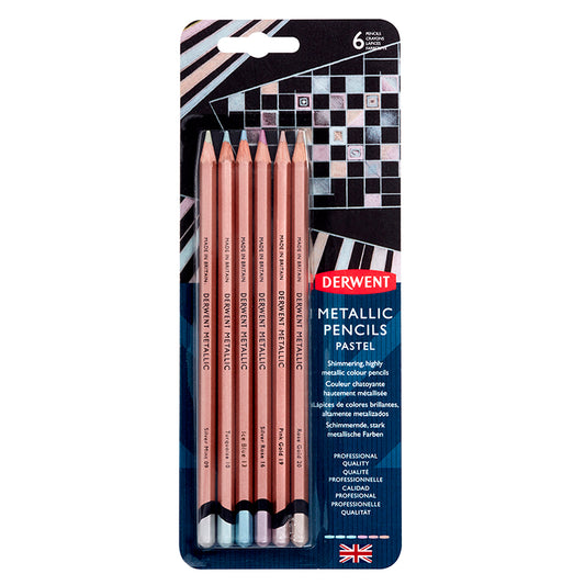 Derwent Metallic Pastel Color 6 Pencil Set