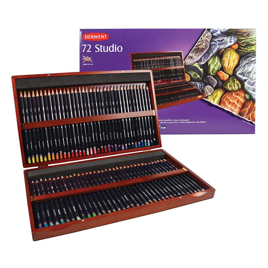 Derwent Studio Pencil 72 Set Wood Box