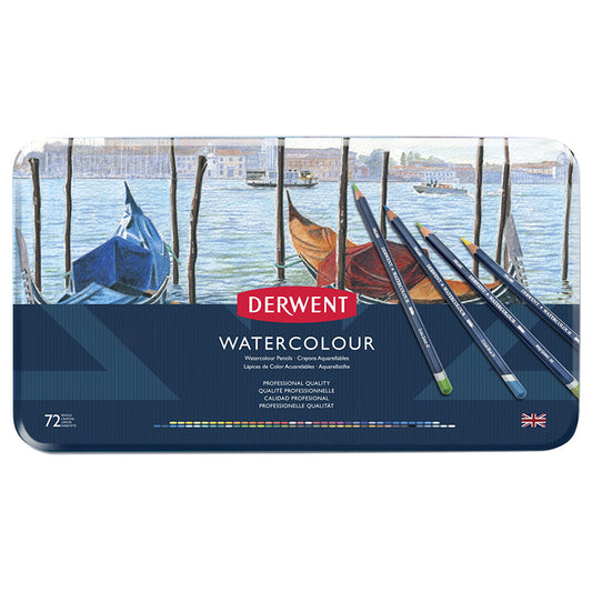 Derwent Watercolor Pencil 72 Color Set Tin