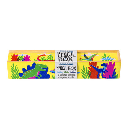 Dino Days Wooden Pencil Box Set