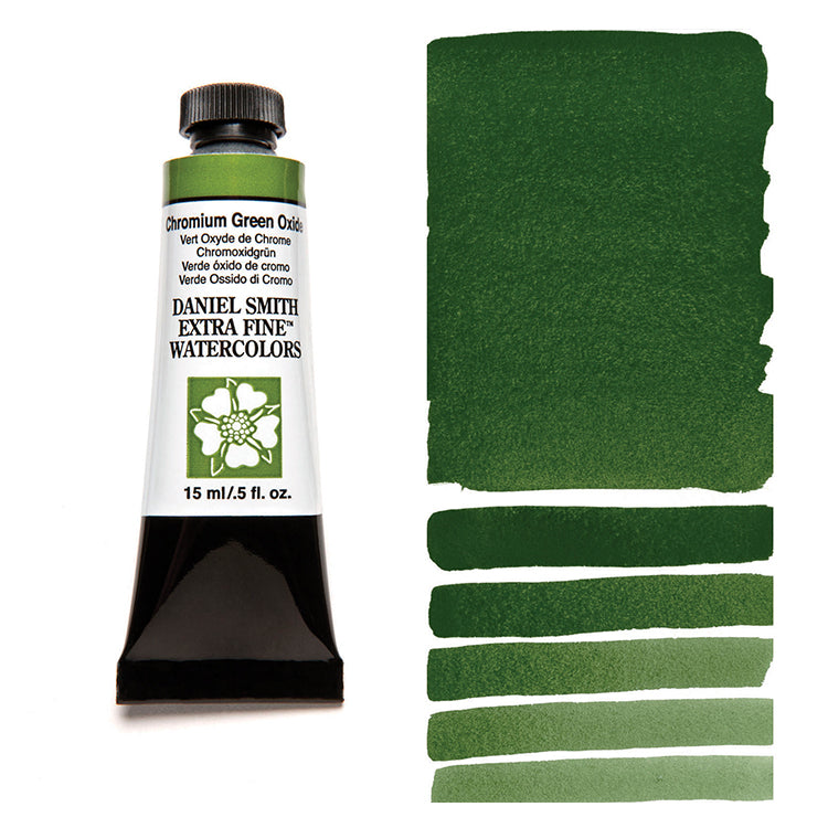 Daniel Smith Extra Fine Watercolor Chromium Oxide Green 15ml ⚠️