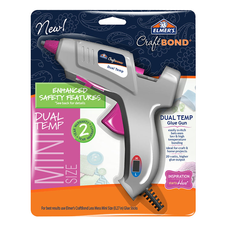 Elmers Hot Glue Gun Dual Temp Mini Size 20W