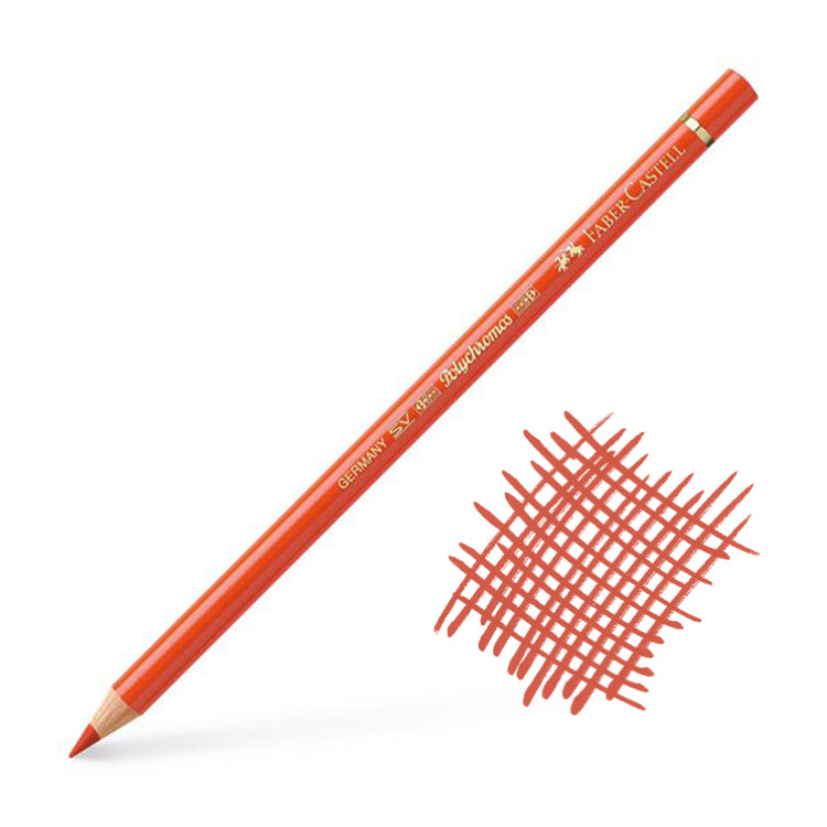 Faber Castell Polychromos Pencil Dark Cadmium Orange