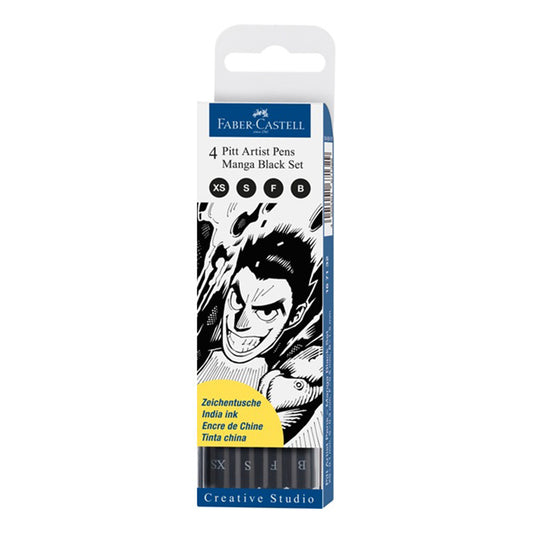 Pitt Manga Wallet of 4 Blacks