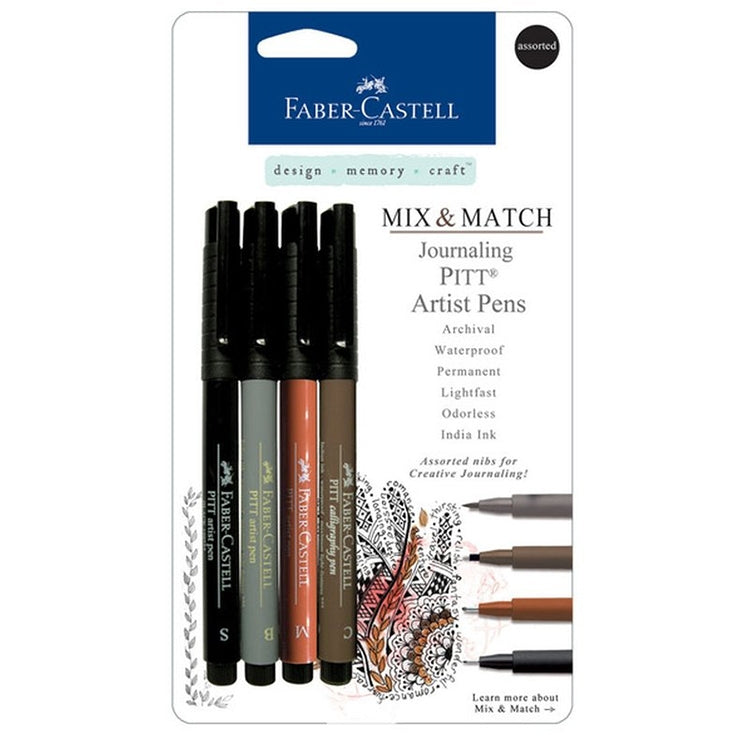 PITT Artist Pens 4ct Journaling