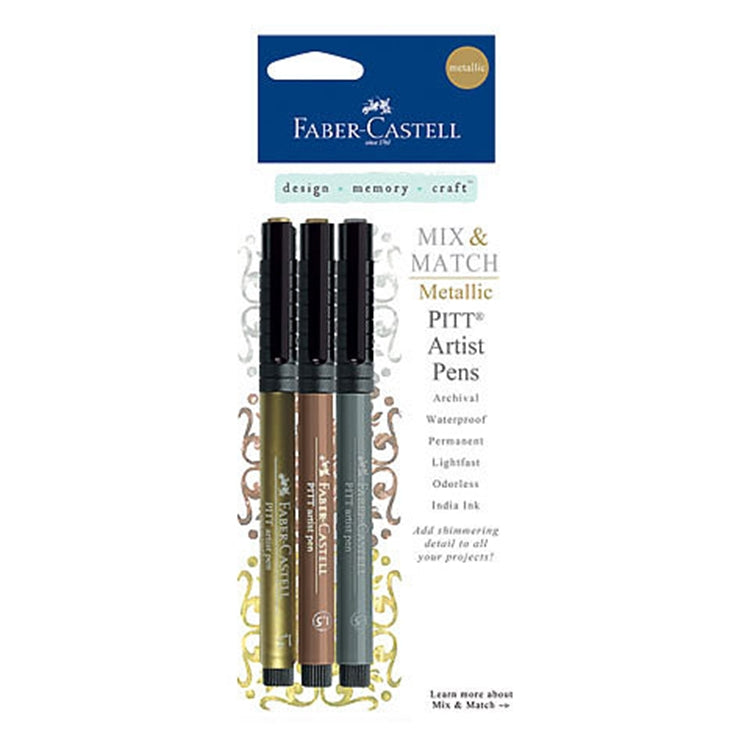 Classic Metallic PITT Artist Pen 3ct Set