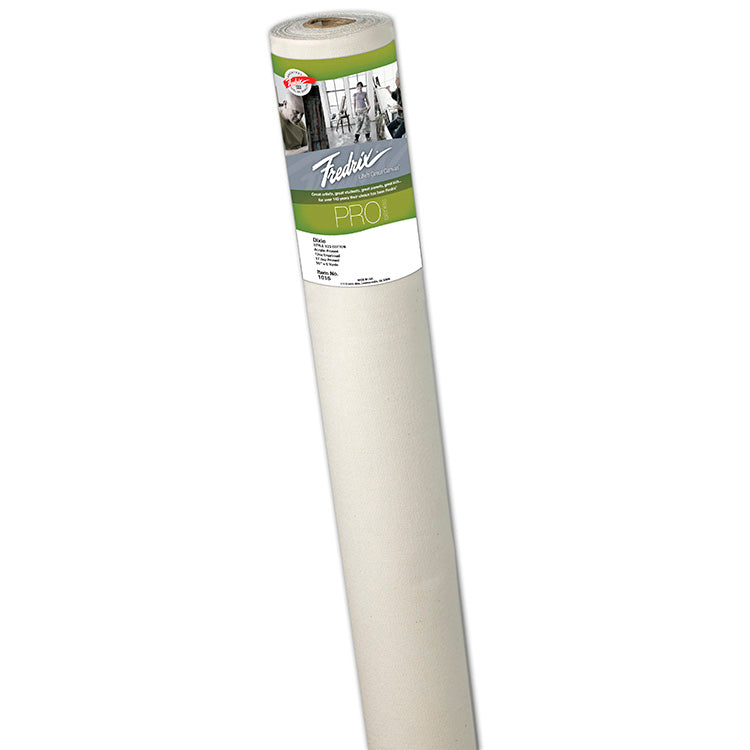 Fredrix PRO Series 123 Dixie 17.5oz Primed Cotton Canvas Roll 55in x 3yds