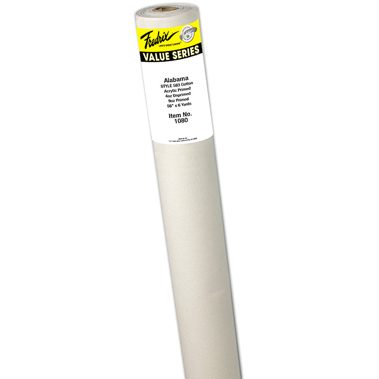 Fredrix Series 583 Alabama Primed Cotton Canvas Roll 56in x 3yds