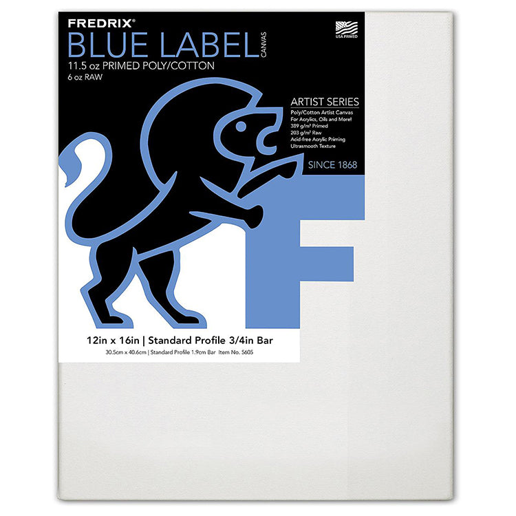 Fredrix Blue Label Ultra Smooth Canvas 12x16