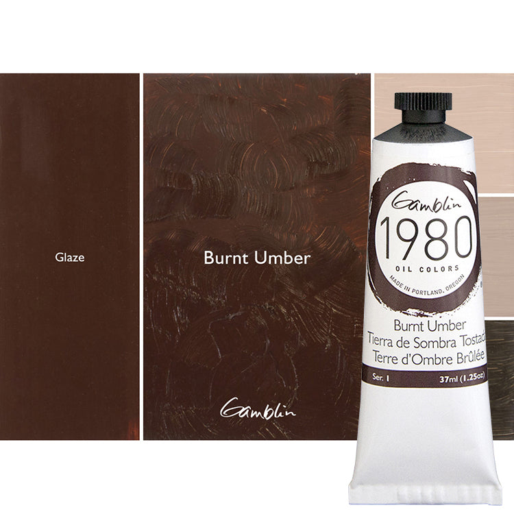 Gamblin 1980 Oil 37Ml Burnt Umber