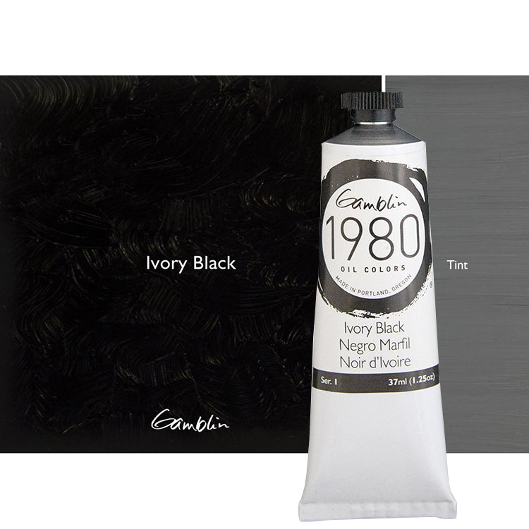Gamblin 1980 Oil 37Ml Ivory Black