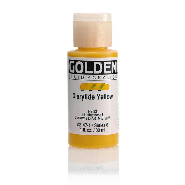 Golden Fluid Acrylic Diarylide Yellow 1oz