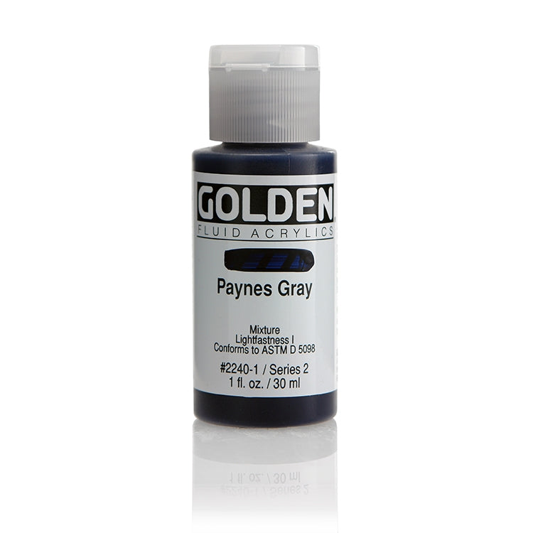 Golden Fluid Acrylic Payne's Gray 1oz ⚠️