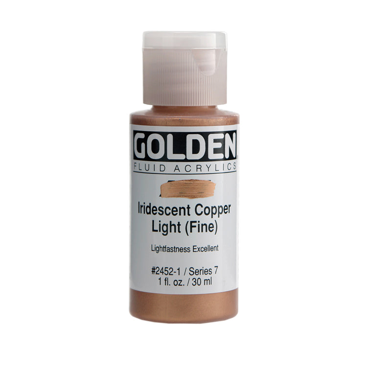 Golden Fluid Acrylic Iridescent Copper Light Fine 1oz