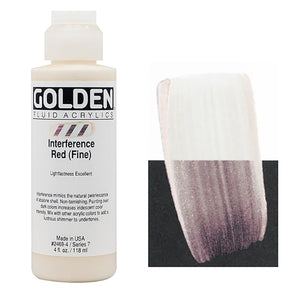 Golden Fluid Acrylic Interference Red 4oz
