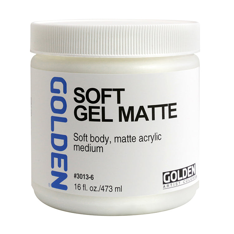 Golden Acrylic Soft Gel Matte 16oz ⚠️