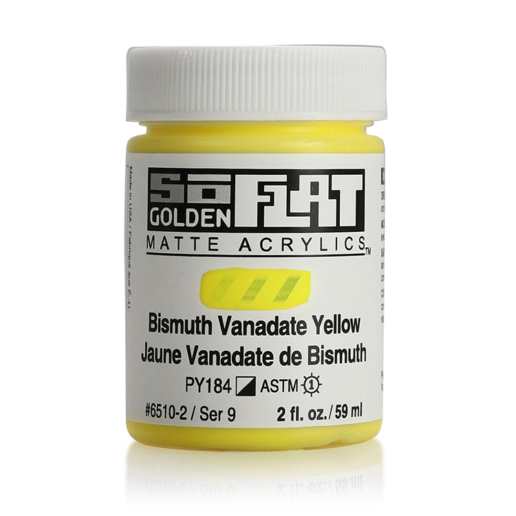 Golden SoFlat Matte Acrylic 2oz Bismuth Vanadate Yellow S9