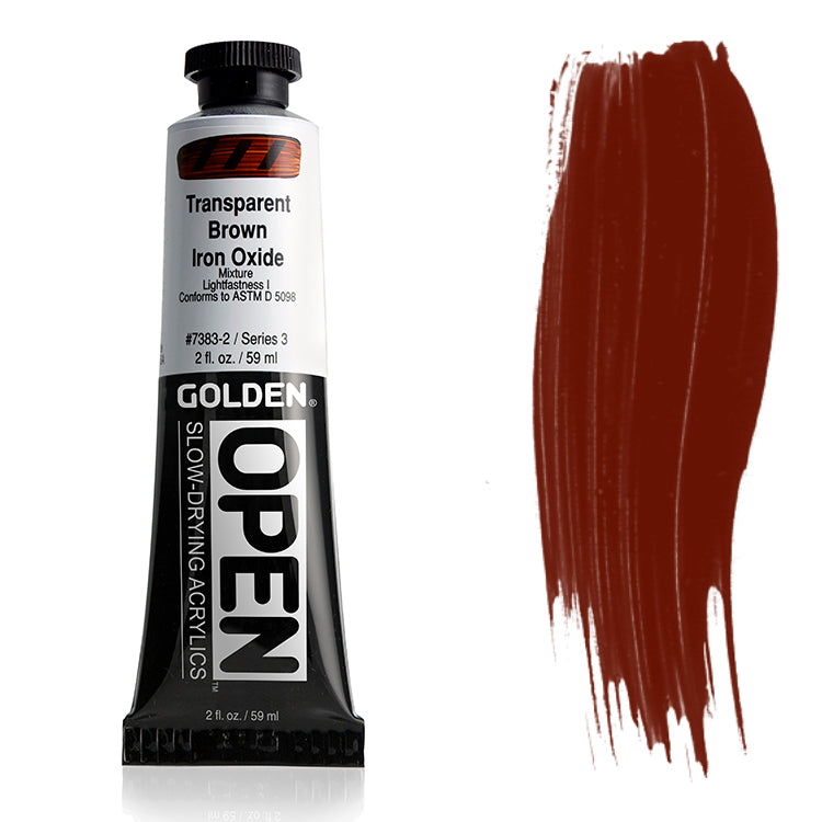Golden Open Acrylic Transparent Brown Iron Oxide 2oz