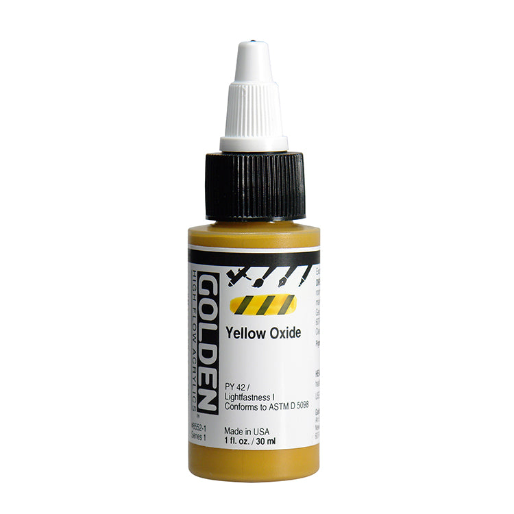 Golden High Flow Acrylic Yellow Oxide 1oz