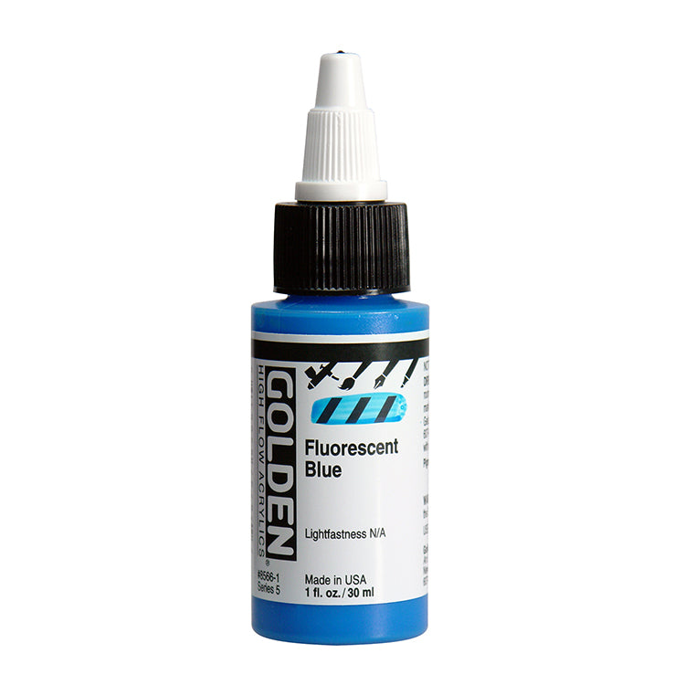 Golden High Flow Acrylic Fluorescent Blue 1oz ⚠️