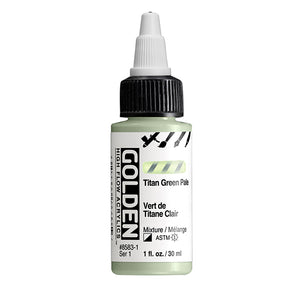 Golden High Flow Acrylic Titan Green Pale 1oz