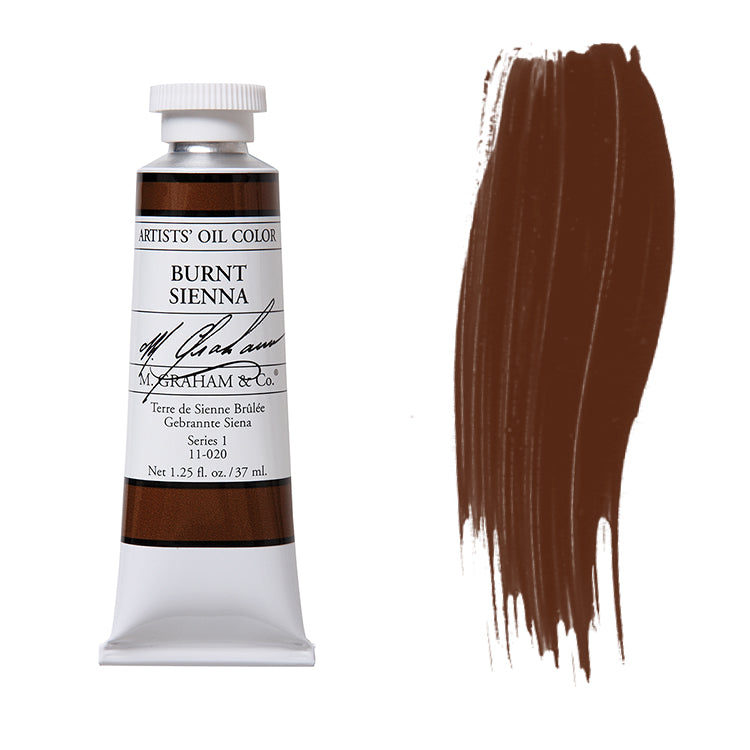M. Graham Artist Oil Color Burnt Sienna 1.25oz