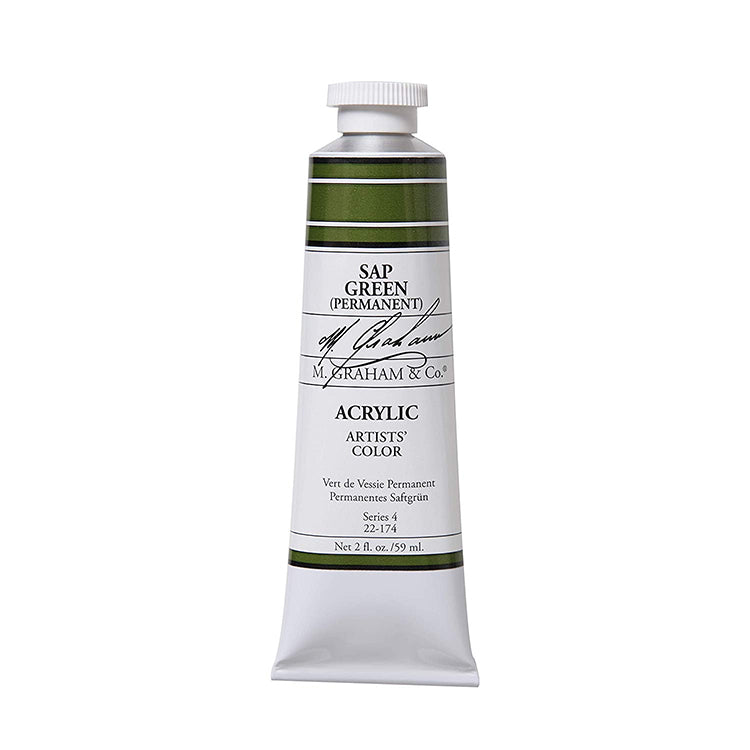 M Graham Artists Acrylic Sap Green 59ml Tube