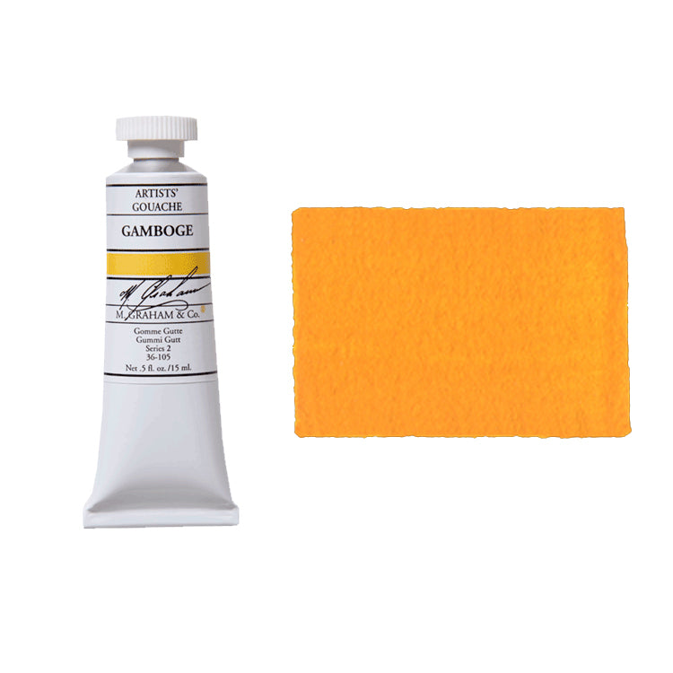 M. Graham Artists Gouache 15ml Gamboge