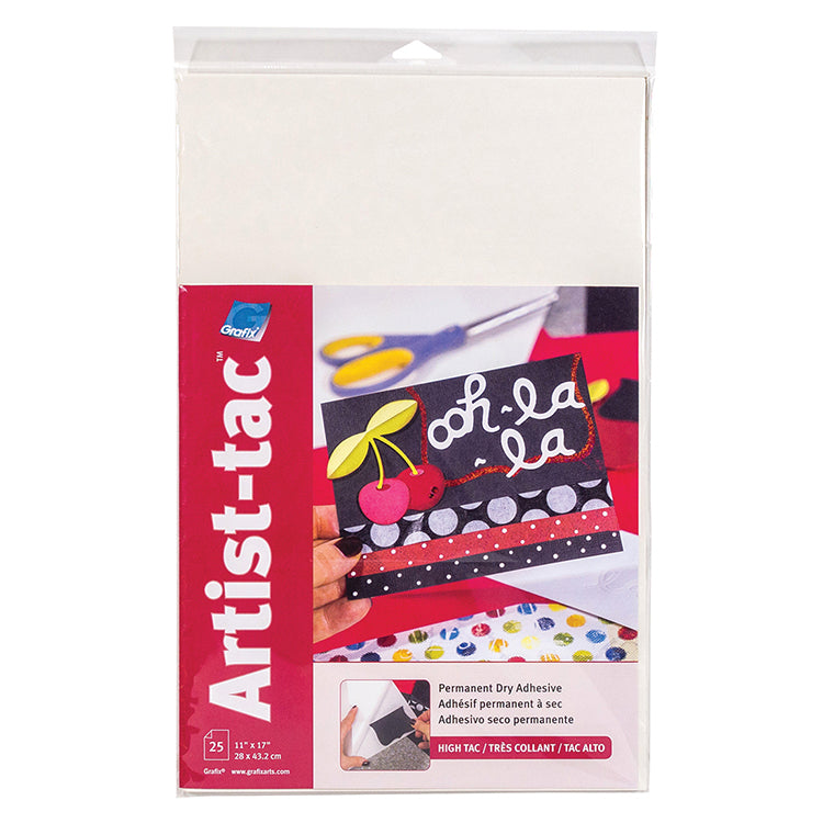 Artist-tac 11x17 25pk Permanent Transfer Adhesive Sheets