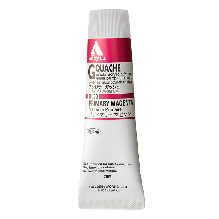 Holbein Acrylic Gouache 20ml Primary Magenta