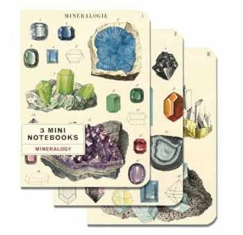 Cavallini Mini Notebook Mineralogy 3pk