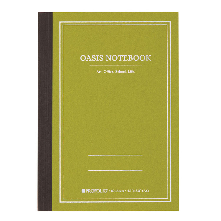 Itoya Profolio Oasis Notebook A6 Avocado