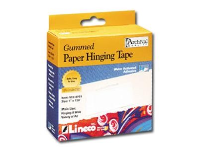 Lineco Paper Hinge Gummed Tape 1"x30yd