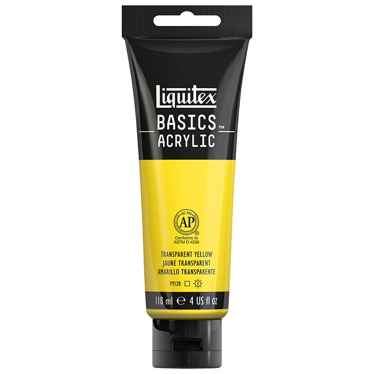 Liquitex Basics Acrylic Transparent Yellow 118ml
