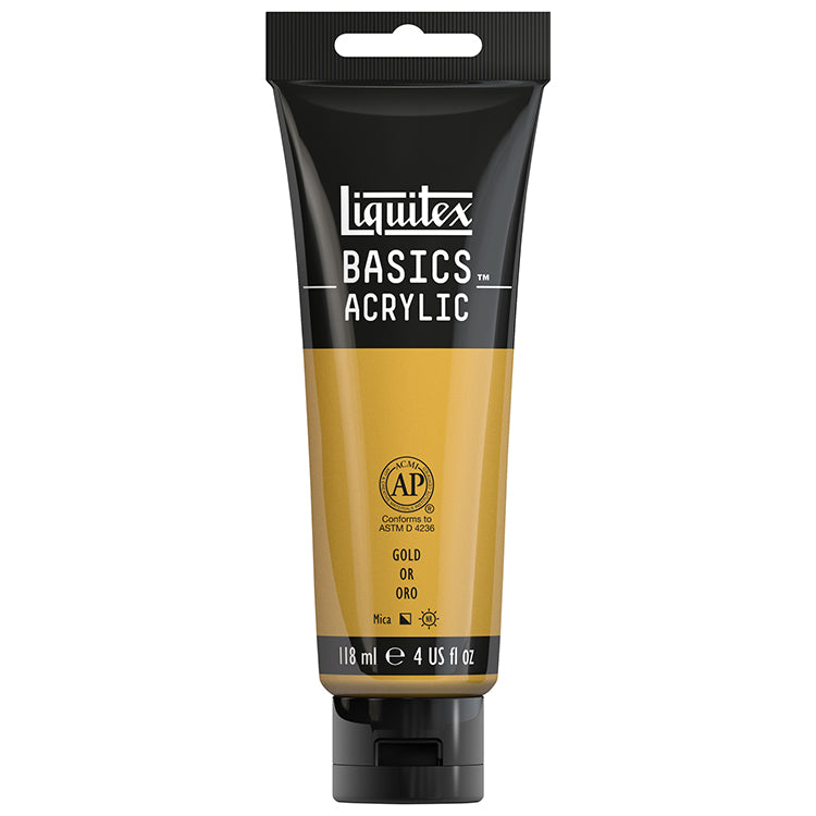 Liquitex Basics Acrylic Iridescent Gold 4oz