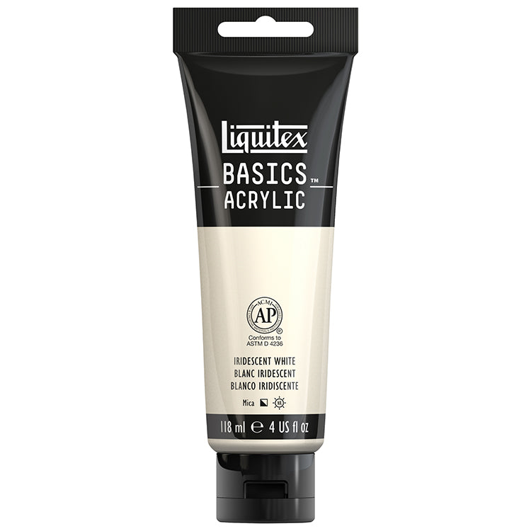 Liquitex Basics Acrylic Iridescent White 118ml