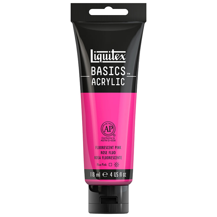 Liquitex Basics Acrylic Fluorescent Pink 118ml