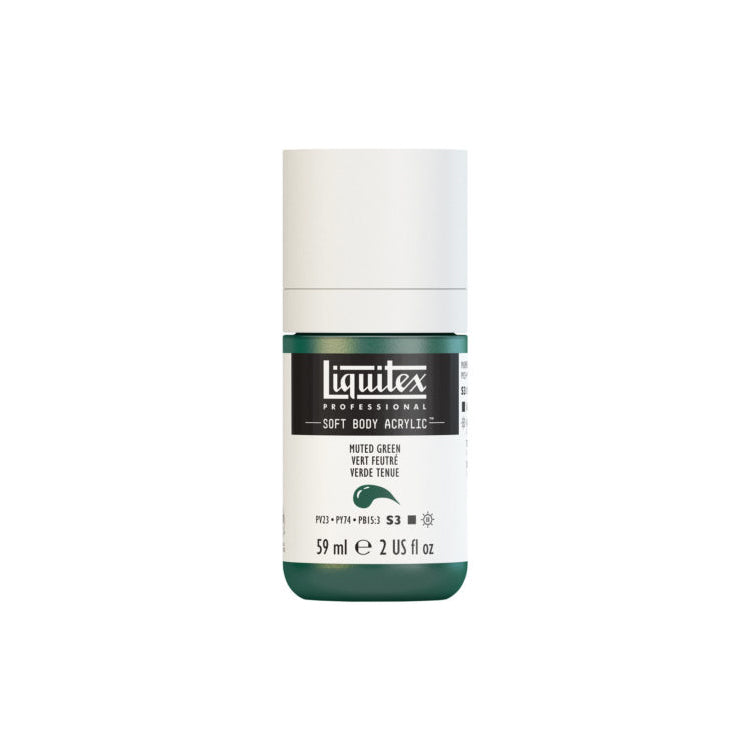 Liquitex Soft Body Acrylic Muted Green 59ml