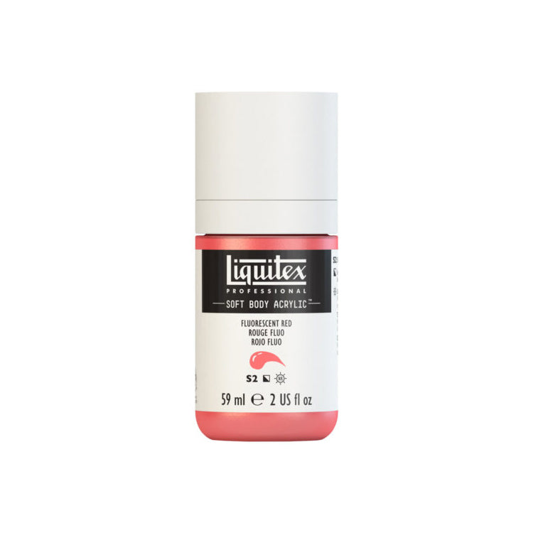 Liquitex Soft Body Acrylic Fluorescent Red 59ml