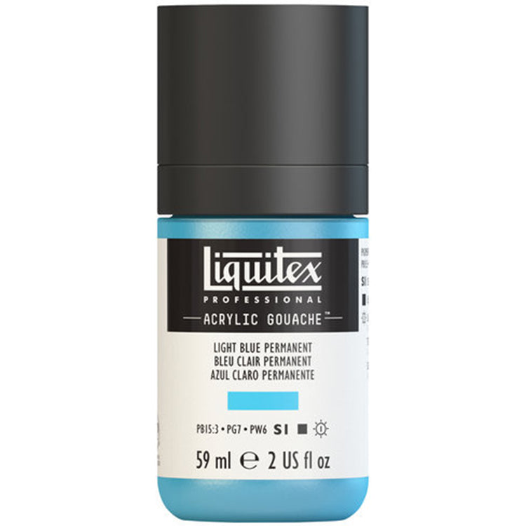 Liquitex Acrylic Gouache 59ml Light Blue Permanent