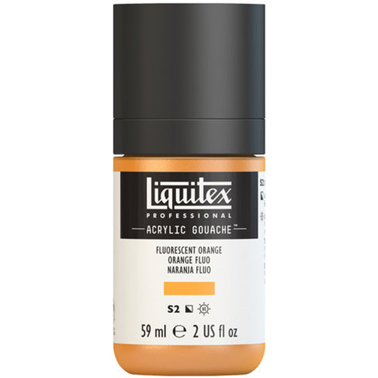 Liquitex Acrylic Gouache 59ml Fluorescent Orange
