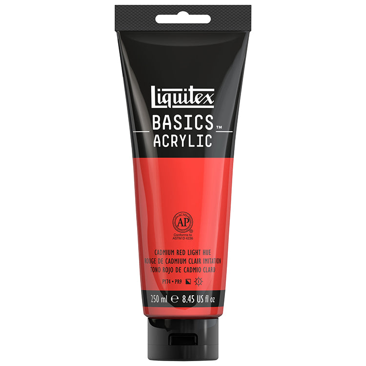 Liquitex Basics Acrylic Cadmium Light Red 250ml
