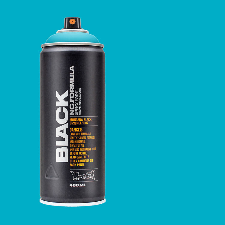 Montana Black Spray Paint True Cyan ⚠️
