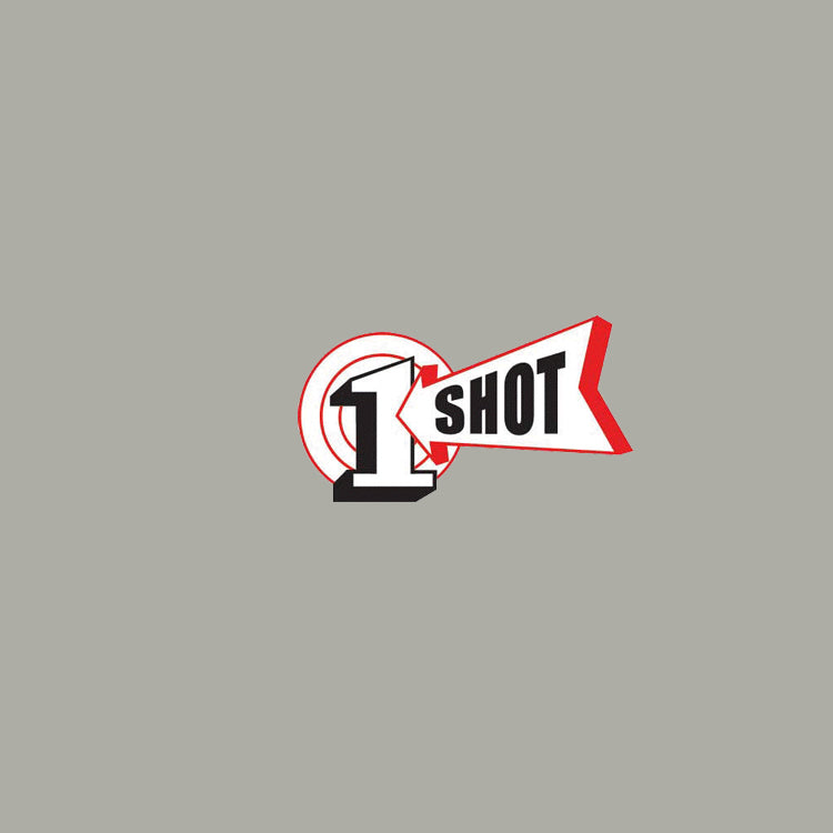 1 Shot Enamel Lettering Paint 1/2 Pint Medium Gray ⚠️