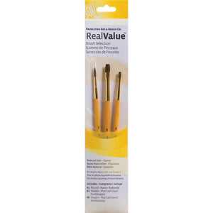 Princeton Brush Camel Shader Value 3 Pack