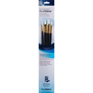 Princeton Brush White Taklon Value 4 Pack