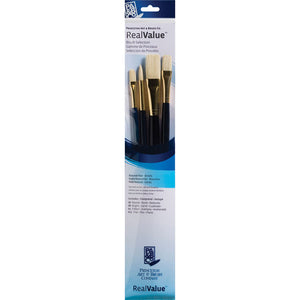 Princeton Brush Bristle Bright Filbert Round 4 Pack